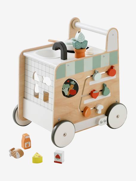 3-in-1-Lauflernwagen mit Spielküche FSC® - natur/weiß - 5