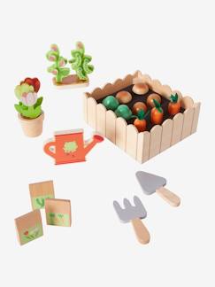 Spielzeug-Baby-Tasten & Greifen-Gärtner-Set aus Holz FSC