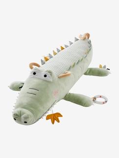 Spielzeug-Baby-Kuscheltiere & Stofftiere-Großes Plüschtier Activity-Krokodil „Dschungel“