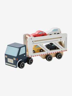 Spielzeug-Abschleppwagen mit Autos, Holz FSC®
