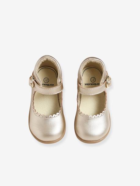 Festliche Mädchen Baby Ballerinas - gold - 9