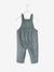 Mädchen Baby-Set: Bluse und Latzhose - hellblau+marine - 4