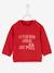 Jungen Weihnachts-Sweatshirt mit Message Oeko Tex - ziegel - 3