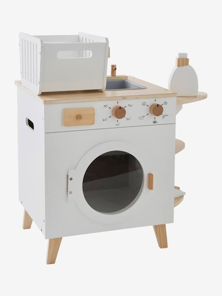 Kinder Waschmaschine und Bügelstation, Holz FSC - weiß - 6