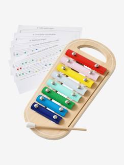 Spielzeug-Baby-Musik-Kinder Xylophon mit Noten, Holz FSC®