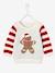 Baby Weihnachts-Pullover mit Pfefferkuchenmann, Unisex Oeko Tex - wollweiß - 1