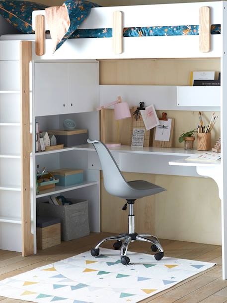 Kinderzimmer Moderner Schreibtischstuhl - grau+grün+marine+rosa+weiß - 3
