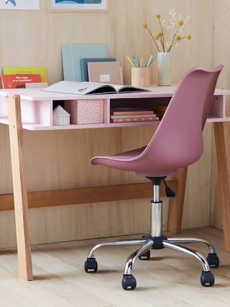 Moderner Schreibtischstuhl - grau+himbeere+rosa+weiß - 10