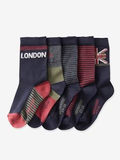 Günstige Basics-Jungenkleidung-5er-Pack Jungen Socken, London Oeko Tex®