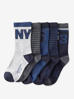 Jungenkleidung-Unterwäsche & Socken-5er-Pack Jungen Socken, College-Style Oeko Tex®