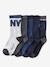 5er-Pack Jungen Socken, College-Style Oeko Tex® - pack braun+pack dunkelblau - 4