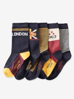 Jungenkleidung-Unterwäsche & Socken-Socken-5er-Pack Jungen Socken, London BASIC Oeko-Tex