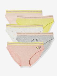 Maedchenkleidung-Unterwäsche, Socken, Strumpfhosen-Unterhosen-5er-Pack Mädchen Slips Oeko Tex®