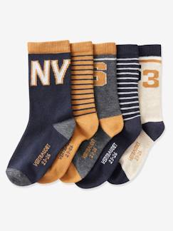 Jungenkleidung-5er-Pack Jungen Socken, College-Style Oeko Tex®