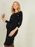 Strickkleid für Schwangerschaft & Stillzeit - schwarz - 5