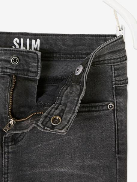 Jungen Slim-Fit-Jeans WATERLESS, Hüftweite COMFORT Oeko-Tex, Bundweite verstellbar blue stone+dark blue+double stone+dunkelgrau 22