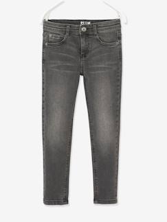 Jungenkleidung-Jungenhosen-Jungen Slim-Fit-Jeans WATERLESS, Hüftweite SLIM, Bundweite verstellbar