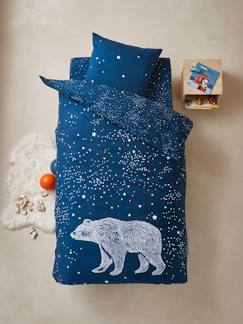 Lernen Zuhause-Kinder Bettwäsche-Set ,,Polarstern" mit Eisbär Oeko Tex®