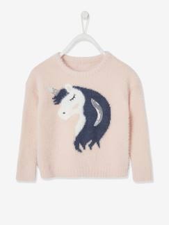 Maedchenkleidung-Pullover, Strickjacken & Sweatshirts-Pullover-Mädchen Pullover mit Paillettenmotiv