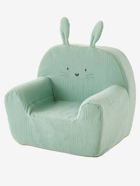 Kinderzimmer Sessel ,,Hase', personalisierbar - grün - 2