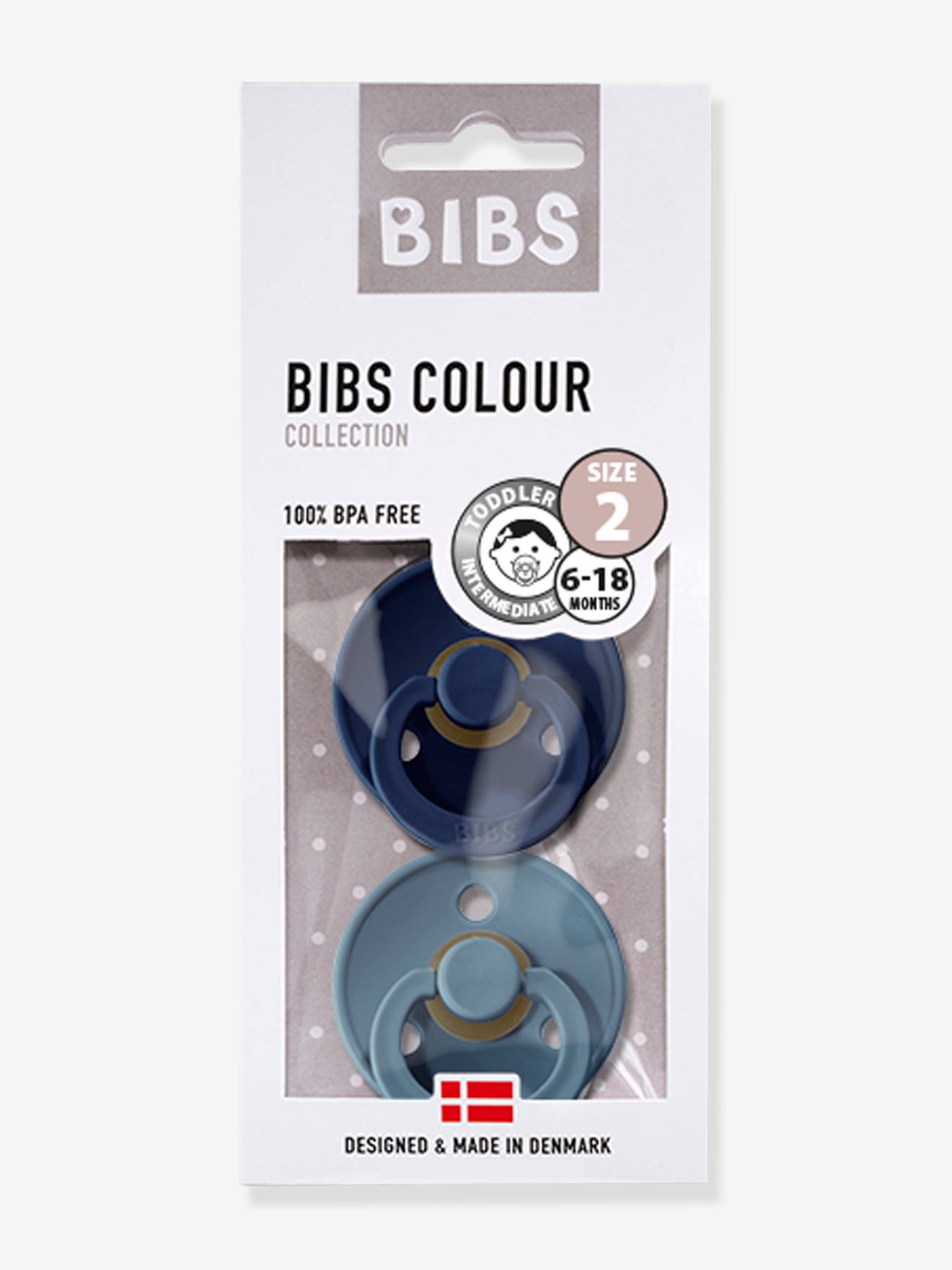 2 Beruhigungssauger Colour BIBS