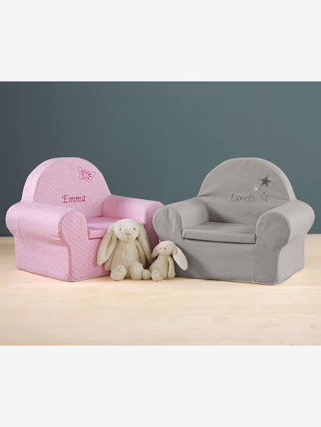 Personalisierbarer  Sessel für Jungen - hellgrau - 5