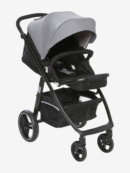 Kombi-Kinderwagen „Mobicity“ mit Babywanne - schwarz+schwarz/grau - 10