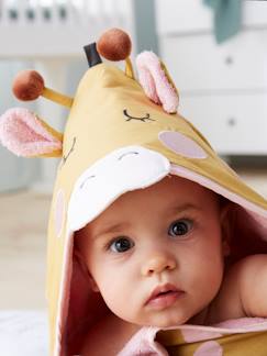 Dekoration & Bettwäsche-Badezubehör-Handtücher & Badecapes-Baby Kapuzenbadetuch „Giraffe“ mit Geschenkverpackung, Oeko Tex