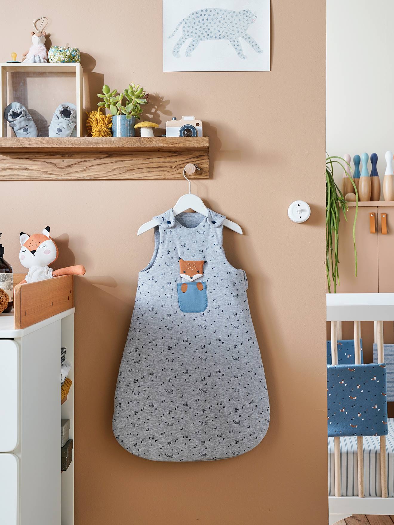 Ärmelloser Baby Schlafsack BABY FOX TOG 2 grau Gr. 104 cm von vertbaudet