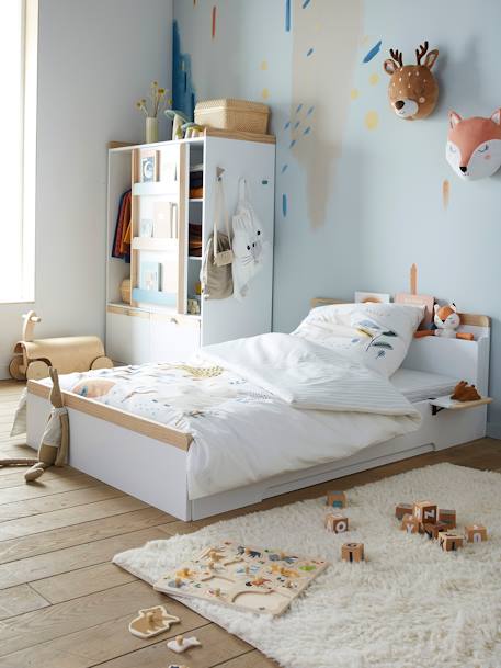 Mitwachsendes Kinderbett „ABC“ - weiß/natur - 6
