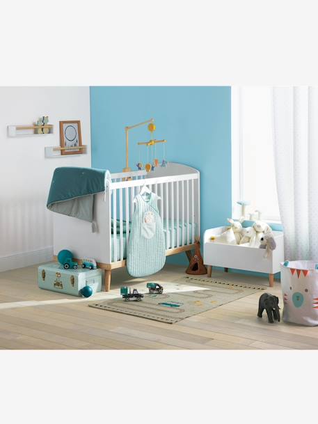 Spieltruhe für Kinder - grau/natur+weiß/natur - 9