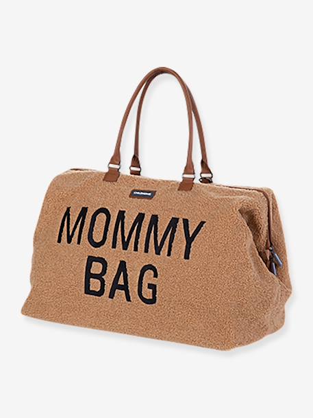 Große Wickeltasche „Mommy Bag“, Teddyfleece CHILDHOME - beige+wollweiß - 5