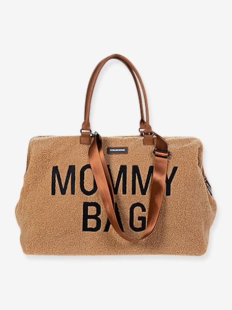 Große Wickeltasche „Mommy Bag“, Teddyfleece CHILDHOME - beige+wollweiß - 2