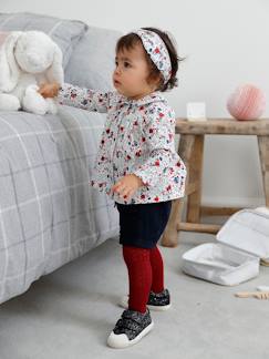 Babymode-Mädchen Baby-Set: Shirt, Shorts & Haarband Oeko-Tex