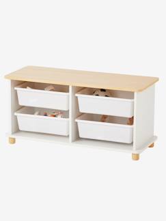 Kinderzimmer-Aufbewahrung-Kommoden & Sideboards-Kinderzimmer Kommode mit 4 Aufbewahrungsboxen „Ptilou“
