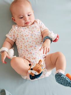 Spielzeug-Baby-Kuscheltiere & Stofftiere-Babyrasseln „Märchenwald“ für Hand- und Fußgelenke