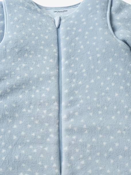 Schlafsack/Overall für Babys, Mikrofaser - blau/dreiecke+rosa/sterne - 3