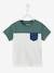 Jungen Baby T-Shirt, Colorblock Oeko-Tex - grün/weiß+karamell - 1