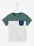 Jungen Baby T-Shirt, Colorblock - gelb+grün/weiß - 4