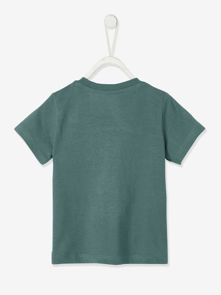 Jungen Baby T-Shirt, Colorblock Oeko-Tex - grün/weiß+karamell - 3