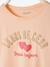 Mädchen T-Shirt mit Message-Print, Glanzdetails - pfirsich - 3