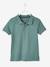 Jungen Poloshirt, kurze Ärmel Oeko-Tex - blau+grau meliert+graugrün+hellblau+marine+rot+weiß - 7