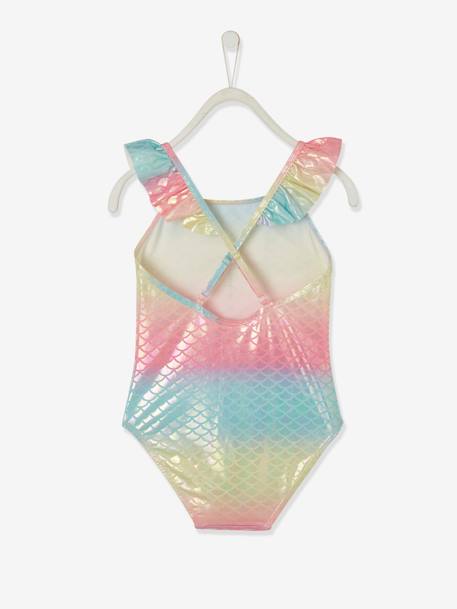 Mädchen Badeanzug, Glanzeffekt - mehrfarbig farbverlauf - 3