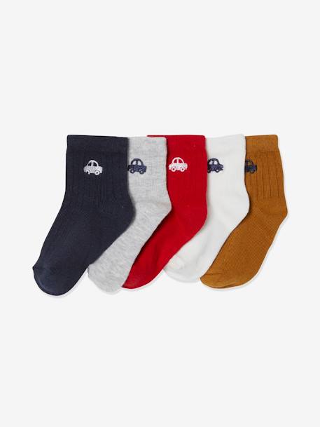 5er-Pack Baby Socken, Autos Oeko-Tex® - farblich sortiert - 1