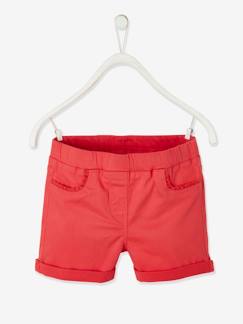 Maedchenkleidung-Shorts & Bermudas-Mädchen Shorts, Makrameespitze BASIC, Bundweite verstellbar