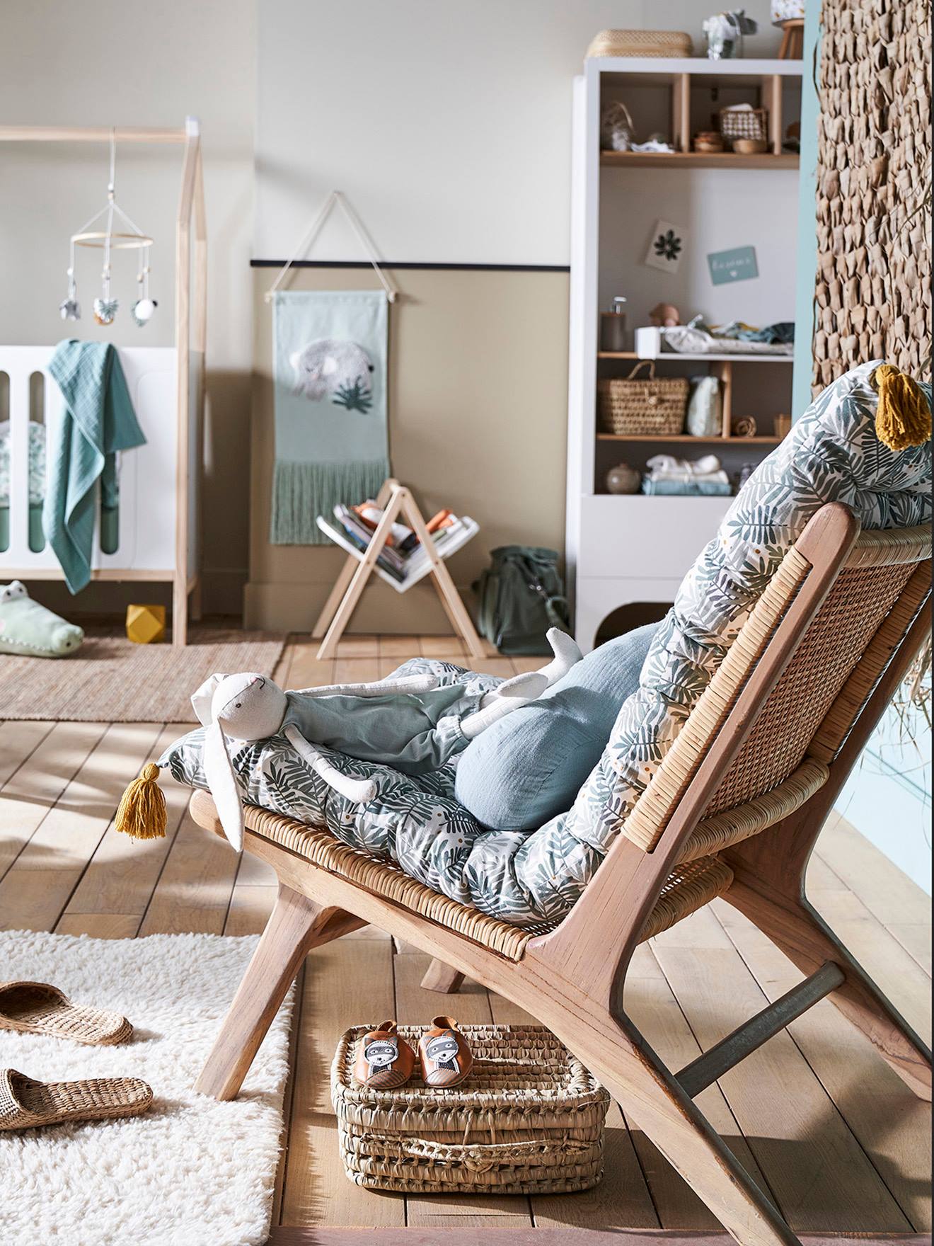 Thumbnail - Kinderzimmer Bodenmatratze PANDAFREUNDE mit Quasten