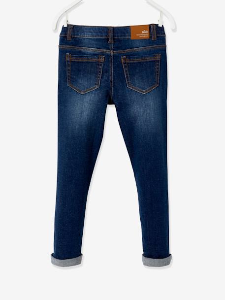 Bestickte Mädchen Slim-Fit-Jeans ,,waterless', Hüftweite COMFORT - dark blue - 5