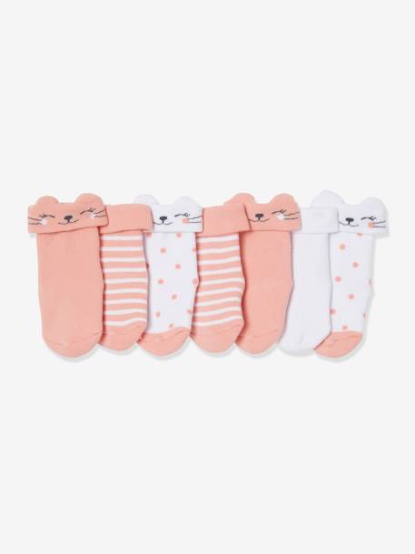 7er-Pack Baby Socken, Frottee BASIC Oeko-Tex - pack rosa - 2