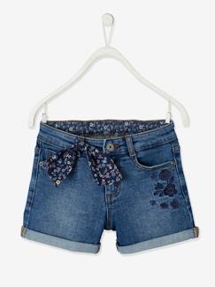 Denim Trends-Maedchenkleidung-Bestickte Mädchen Jeans-Shorts