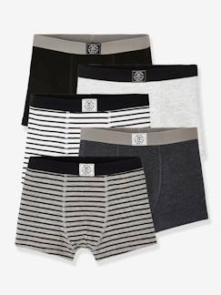 Jungenkleidung-Unterwäsche & Socken-Unterhosen & Boxershorts-5er-Pack Jungen Boxershorts BASIC